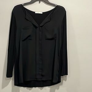 Black sheer blouse